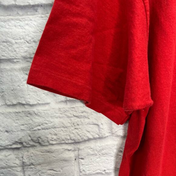 Vintage Esprit Athletic Department Graphic T-Shirt Size L Red Short Sleeve - Picture 3 of 5